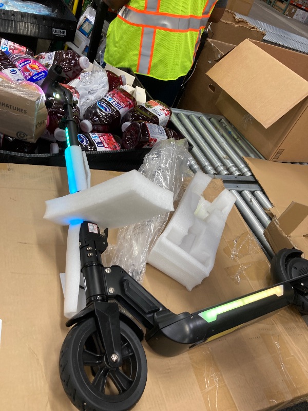 Photo 1 of ****It turns on but doesn't work; it's missing the steering wheel.****INVANTI KS03 Electric Scooter for Kids Ages 8+, 350W Peak Motor, Max 12mph & 10Miles, 7" Solid Wheel, LED Lights & Display, Double Braking, Kids Electric Scooter with 3 Adjustable Speed
