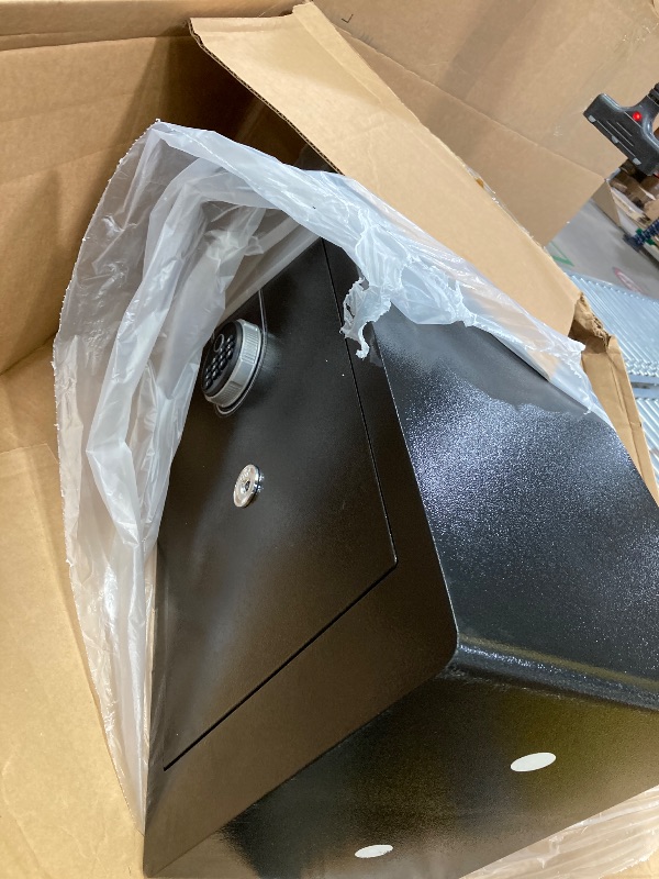 Photo 1 of ***It's missing the key.****5.5 Cuft Biometric Fireproof Safe For Home, Heavy Duty Safe Box Fireproof Waterproof, Large Document Safety With Keypad and Dual alarms, Digital Security Safety Box for Money Jewelry