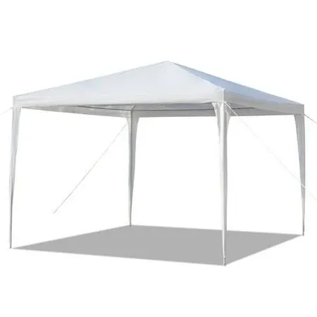 Photo 1 of ***IMAGE FOR REFERENCE, MISSING PARTS***CROWN SHADES Pop Up Canopy Tent Instant Commercial with 150D Silver Coated Fabric with 1 Sidewall White