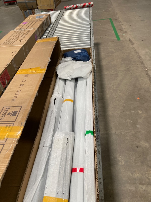 Photo 1 of ***BOX 1 OF 2 - #2 MISSING -SELLLING AS INCOMPLETE PARTS ONLY*** YITAHOME 10x10FT Gazebo Polycarbonate Hardtop Double Roof Canopy Outdoor with Netting and Shaded Curtains, Metal Frame Garden Tent for Patio, Backyard, Deck and Lawns, Grey