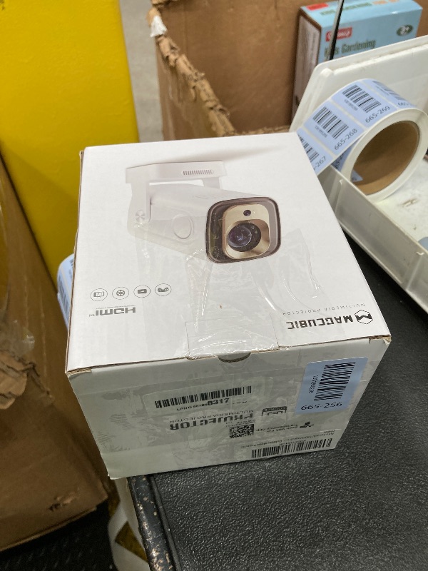 Photo 1 of ?Auto Focus&1080P?Magcubic Mini Smart Projector with 4K Support, Portable Projector with Wifi 6 and Bluetooth 5.4, 5W Speaker, Built in Apps, Voice Control, Outdoor Movie Projector