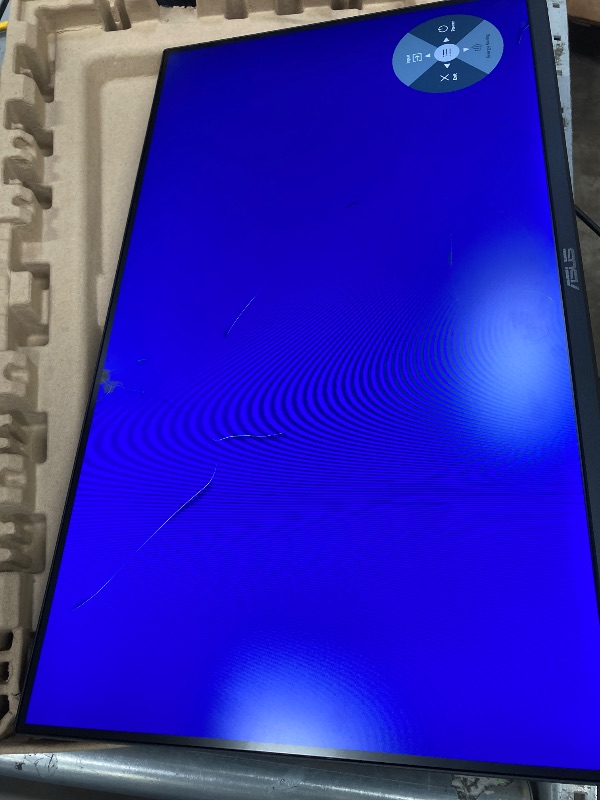 Photo 1 of *** SCREEN BROKEN, NO RETURNS, NO REFUNDS***ASUS 27” 1080P Computer Monitor (VA279HG) - Full HD IPS Display, 120Hz, 1ms, Adaptive-Sync, Eye Care, Frameless, HDMI, VESA Mountable, 3 Year Warranty