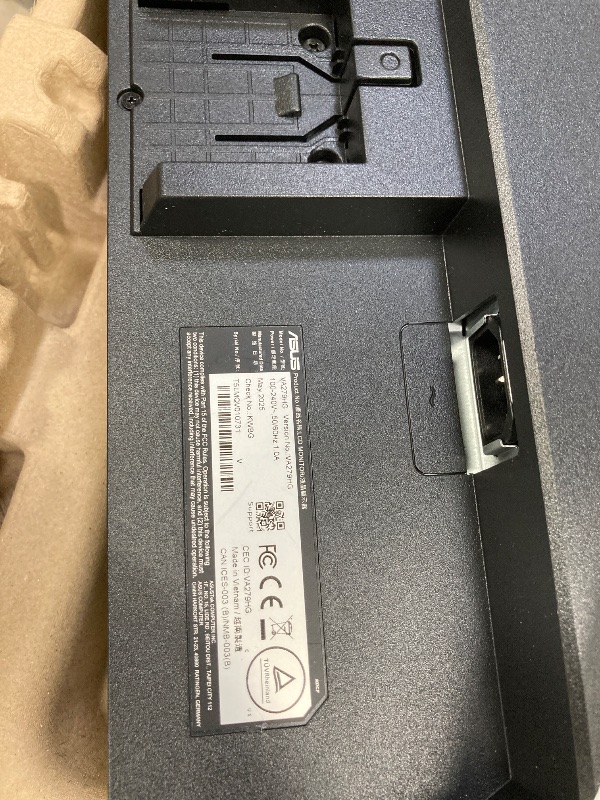 Photo 1 of *** SCREEN BROKEN, NO RETURNS, NO REFUNDS***ASUS 27” 1080P Computer Monitor (VA279HG) - Full HD IPS Display, 120Hz, 1ms, Adaptive-Sync, Eye Care, Frameless, HDMI, VESA Mountable, 3 Year Warranty