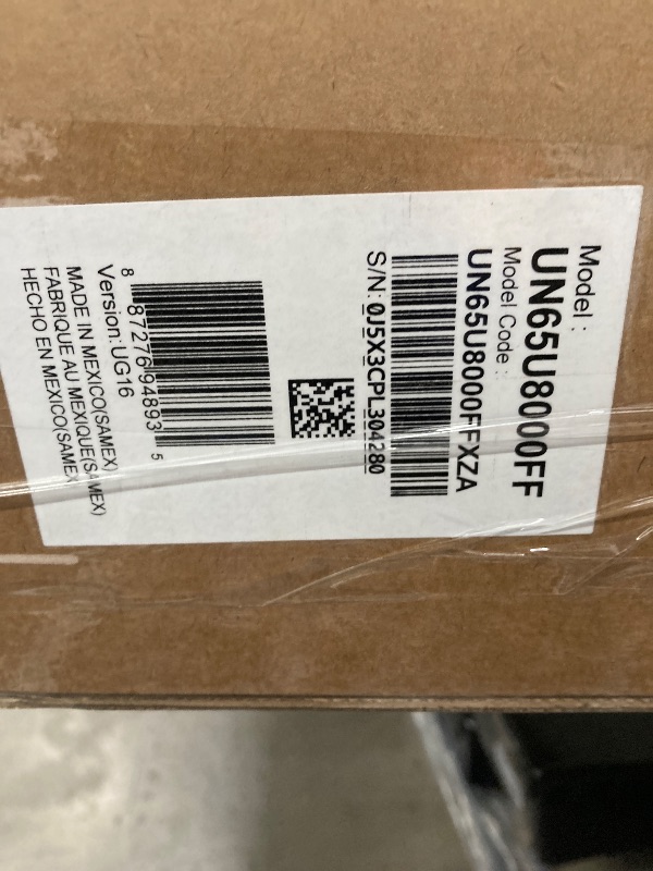 Photo 1 of *****Samsung 65-Inch Class Crystal UHD U8000F 4K Smart TV (2025 Model) Endless Free Content, This item is used and non-functional; it is being sold for parts only, has major damage, and is non-returnable.*****Crystal Processor 4K, MetalStream Design, Knox
