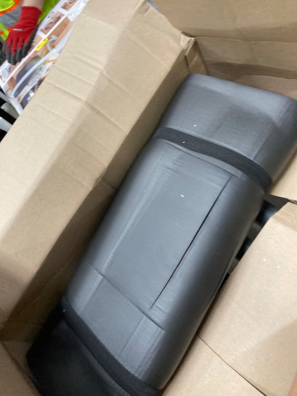 View 2 of ***It is used; it is unknown if any parts are missing or if it works 100%.****Amazon Basics 1/2 Inch Extra Thick Exercise Yoga Mat with Carrying Strap for Home Workouts and Fitness, 74" x 24", Black
