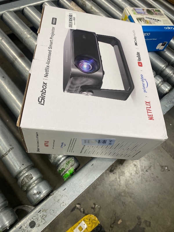 Photo 1 of [2000 ANSI/Auto Focus & Keystone/Built-in APP] 4K Outdoor Projector with Wifi and Bluetooth, Smart Portable Projector with Built in Apps YouTube/PrimeVideo & Dolby, Home Theater Projector with HDR10+