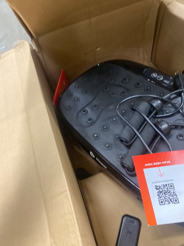 Photo 1 of **MISSING PARTS/NOT IN ORIGINAL BOX***Lifepro HexaPlate Lite Vibration Plate Exercise Machine — Magnetic Acupoints, 99 Speeds & 10 Presets Vibration Platform Machine with Resistance Bands — Vibrating Plate for Lymphatic Drainage & Toning