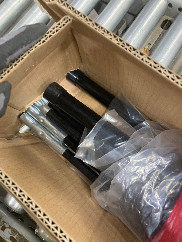 Photo 1 of *Scratches* *Damaged box* BaseGoal Football Nets for Throwing, Target Training Equipment with 5 Target Pockets for Improving Accuracy - 8 x 8 ft Red