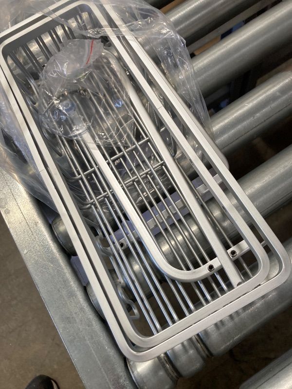Photo 1 of ***MISSING PIECES -SELLING AS PARTS ONLY***VALORDINE Over the Door Shower Caddy Hanging With Double Soap Holder Never Rust Aluminum Shower Shelf With 4 Hooks Hanging Bathroom Organizer No Drilling Shelves for Bathroom Storage Silver