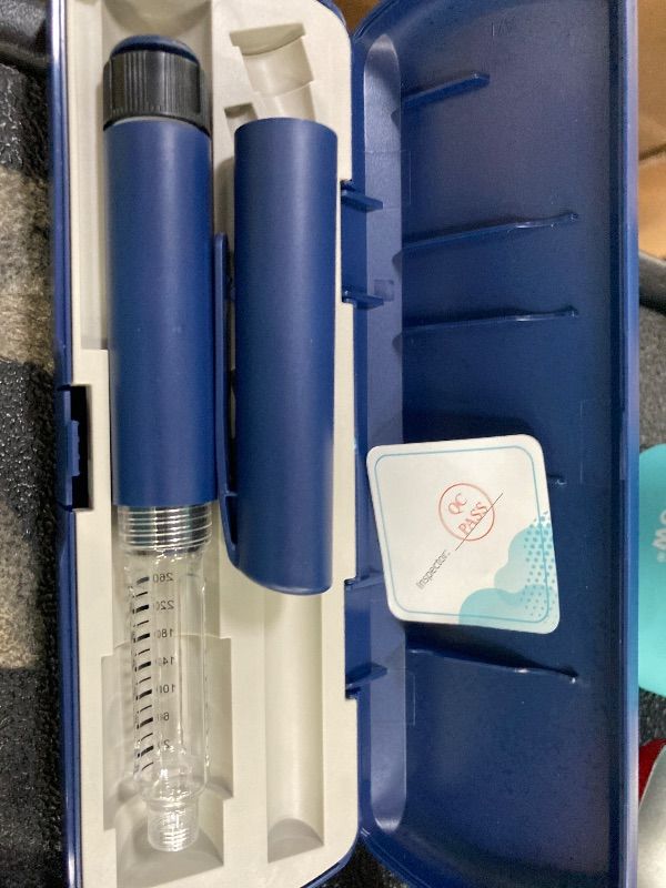 Photo 1 of ***MISSING PARTS-ONLY***NOVIXA Reusable Injector Pen Travel Kit – Hard Shell Carrying Case with Compatible Reusable Pen Device for Insulin & Peptide Pen Storage