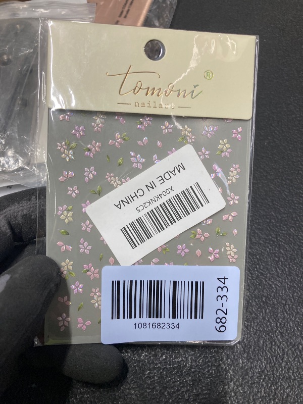Photo 1 of 1 Sheets 5D Embossed Flower Nail Stickers for Nail Art Self Adhesive Cute Small Floral Nail Art Stickers Multi Color Flowers Leaf Nail Decals Nail Supplies Spring Nail Design Stickers for Women Girl
