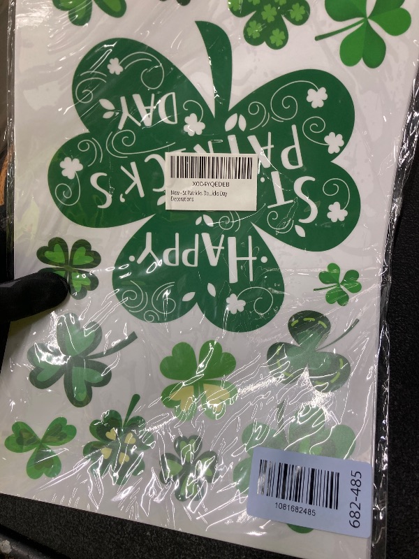 Photo 1 of ?Rainbow+Shamrock? St Patricks Day Window Clings Shamrock Window Stickers for St Patricks Day Decorations