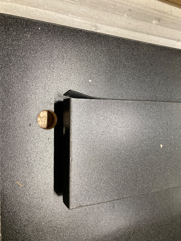 View 3 of *Banding coming off* HOLTPHILI TV Stand for 55 65 Inch TV Tall Wooden Entertainment Center with 2 Cabinets Modern TV Console for Living Room Bedroom, Black