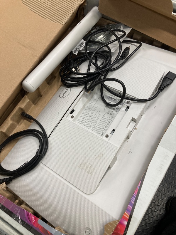 Photo 1 of ***NO REFUNDS NO RETURNS-FOR PARTS ONLY/DAMAGED SCREEN****Dell S2425HS Monitor - 23.8 Inch, FHD (1920x1080) Display, 100Hz Refresh Rate 1500:1 Contrast Ratio, TÜV Rheinland Eye Comfort 4 Star, Integrated 2x5W Speaker, Height/Tilt/Swivel/Pivot - Ash White