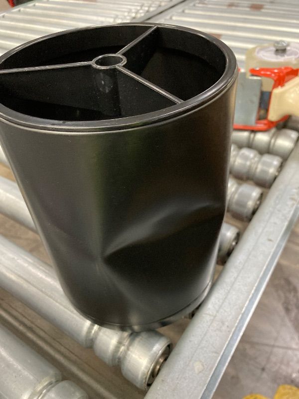 Photo 1 of ***DENTED***LIBODOUR Kitchen Utensil Holder Extra Large 360°Rotating For Counter Organizer Stainless Steel Storage Cooking Silverware Caddy 3 Compartment Flatware Spoon Spatula Tool Cutlery Container?Black?***DENTED***