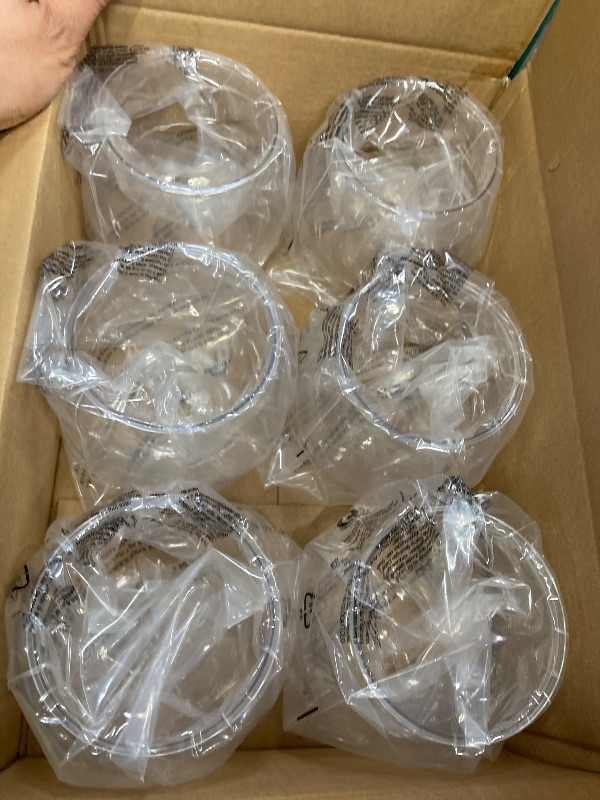 Photo 1 of [6 Pack] 27 Ounce Largest Mini Plastic Fish Bowls for Decoration - Fun Sized Fish Bowls for Drinks to Start the Party - Clear Vase for Stunning Centerpieces - Set - Craft Vase Round Clear