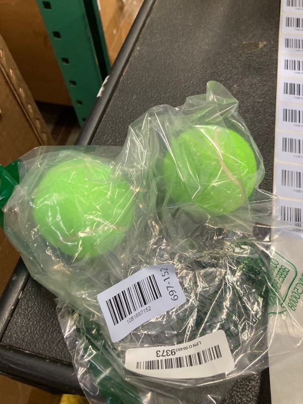 Photo 1 of ******ONLY 2*******Magicorange 4 PCS Precut Walker Tennis Balls for Furniture Legs and Floor Protection, Heavy Duty Long Lasting Felt Pad Glide Coverings (Cyan)LPNO564839373
