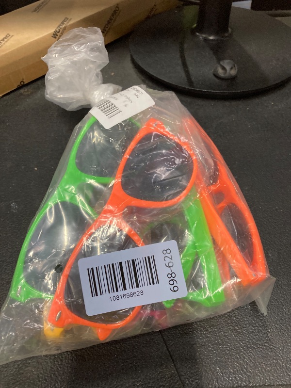 View 2 of ***ONLY 6 INCLUDED***Noxglory 12 Pcs Employee Appreciation Gifts Neon Colors Sunglasses Multicolor Motivational Sunglasses Thank You for Being Awesome Gift for Employees Coworker Staff Teacher Party Favors***ONLY 6 INCLUDED***