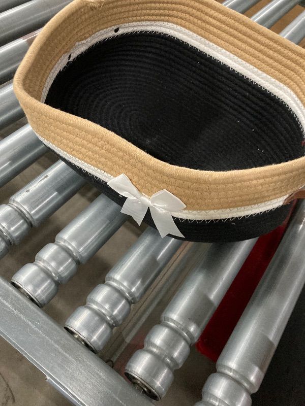 Photo 1 of ***BASKET ONLY*** Colingmill 2026 Graduation Large Woven Basket for Gifts Empty Storage 14"x 10"x 5.5" (Black)