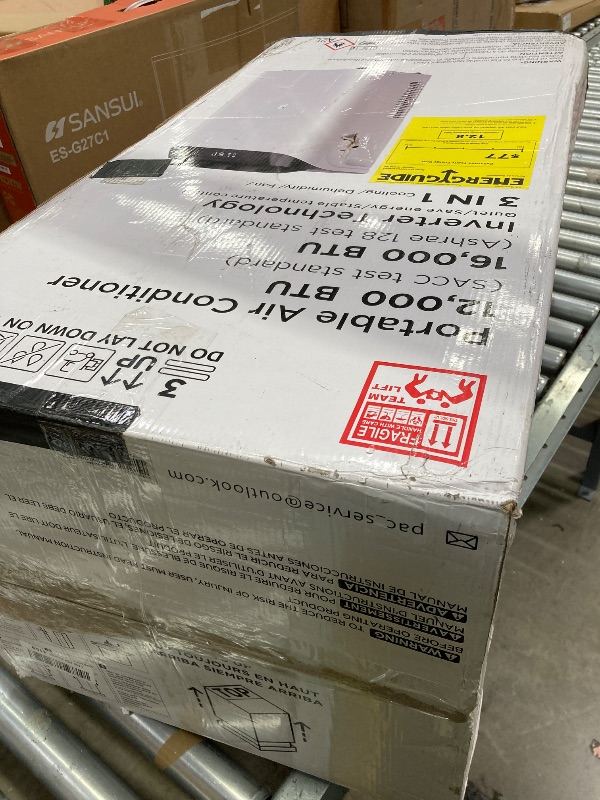 Photo 1 of ***PARTS ONLY****Humhold Inverter 16000BTU Portable Air Conditioners with Remote, Free Stand Cooling Portable AC Unit for Room up to 800 sq.ft, with Dehumidifier & Fan, Dual Hose, Quiet Sleep Mode(42dB), Windows Kit