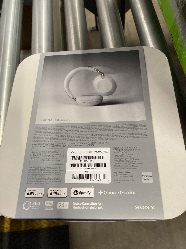 Photo 1 of **Factory Sealed, its not permitted to Return, not Refund**Sony WH1000XX/W 1000X THE COLLEXION Noise Canceling Headphones, Platinum