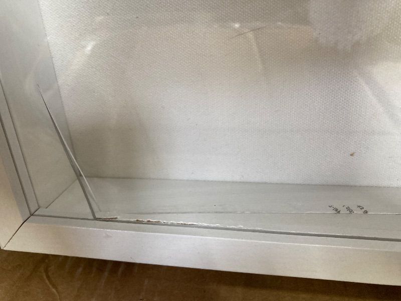 Photo 1 of **PLASTIC CRACKED ON BOTTOM CORNER****SPESFUTA 16x20 Deep Shadow Box Picture Frame Display Case with Linen Back,Thickened Panel Large White Shadow Memory Box Frame 16x20 for Graduation Items Jersey T Shirt Photo Craft Memorial Wall Decor