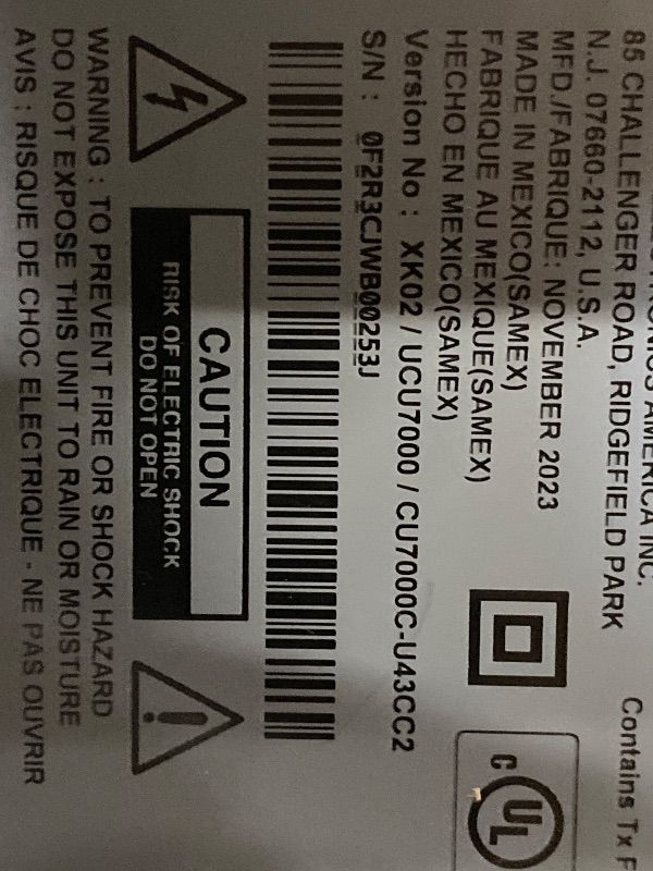View 3 of ***BROKEN*SOLD FOR PARTS ONLY*NON RETURNABLE*NON REFUNADABLE*NO EXCEPTIONS***
Samsung 43-Inch Class Crystal UHD U8000H Series Samsung Vision AI Smart TV (2026 Model, 43U8000H) Crystal Processor 4K, Endless Free Content, Motion Xcelerator, Color Booster, A