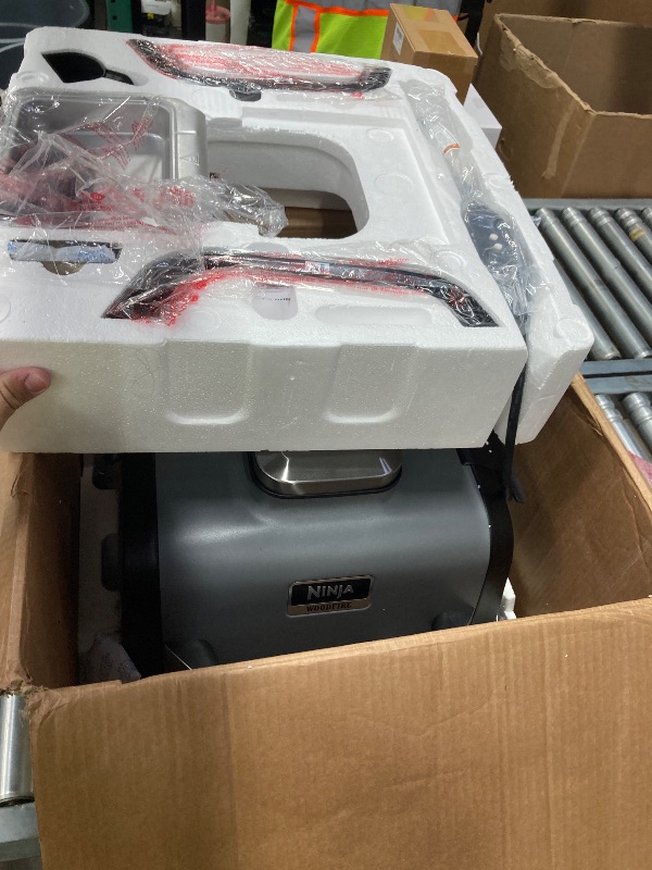 Photo 1 of ***MISSING PIECES -SOME SCUFFS/SCRATCHES, CLEANING NEEDED -SELLING AS IS *** Ninja OG751 Woodfire Pro Outdoor Grill Built-In Thermometer,7-in-1 Master Grill,BBQ Smoker,& Outdoor Air Fryer Plus Bake,Roast,Dehydrate & Broil,Woodfire Technology,Weather-Resis