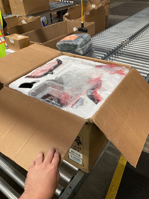 Photo 1 of ***MISSING PIECES -SOME SCUFFS/SCRATCHES, CLEANING NEEDED -SELLING AS IS *** Ninja OG751 Woodfire Pro Outdoor Grill Built-In Thermometer,7-in-1 Master Grill,BBQ Smoker,& Outdoor Air Fryer Plus Bake,Roast,Dehydrate & Broil,Woodfire Technology,Weather-Resis