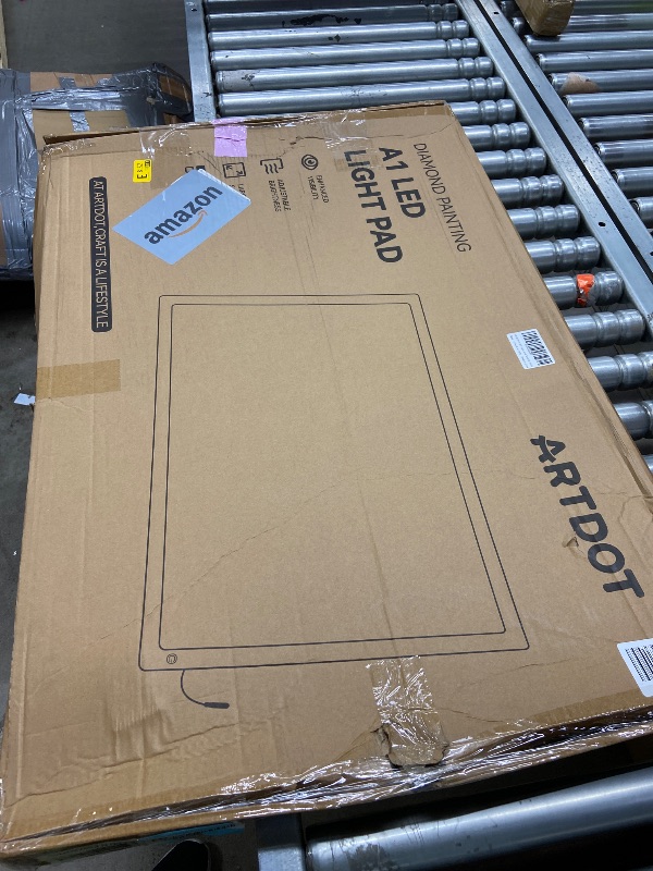 Photo 1 of **SCREEN IS DAMAGED-CRACKED/LIGHT WORKS****ARTDOT A1 Large LED Light Pad for Diamond Painting AC Powered Light Board Kit Adjustable Brightness Light Box Drawing for 5D Diamond Painting Kits