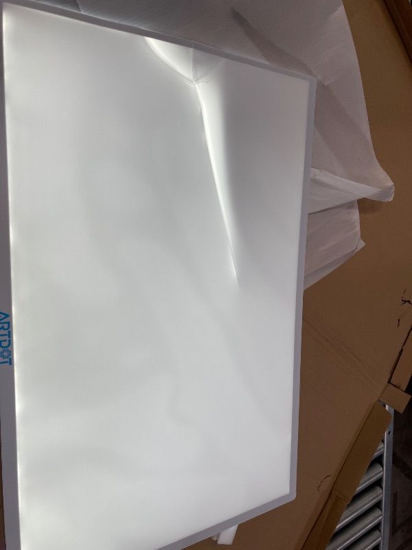 Photo 1 of **SCREEN IS DAMAGED-CRACKED/LIGHT WORKS****ARTDOT A1 Large LED Light Pad for Diamond Painting AC Powered Light Board Kit Adjustable Brightness Light Box Drawing for 5D Diamond Painting Kits