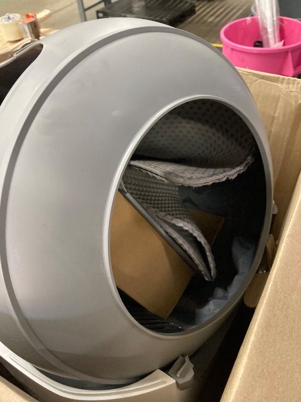 Photo 1 of ***DAMAGED -NON-FUNCTIONAL -SELLING AS PARTS ONLY*** Automatic Litter Box, Self Cleaning Litter Box, Odor Control, 90L Large Capacity with APP Control and Safety Sensor, Ellenpent, for Multiple Cats, Large Cat,