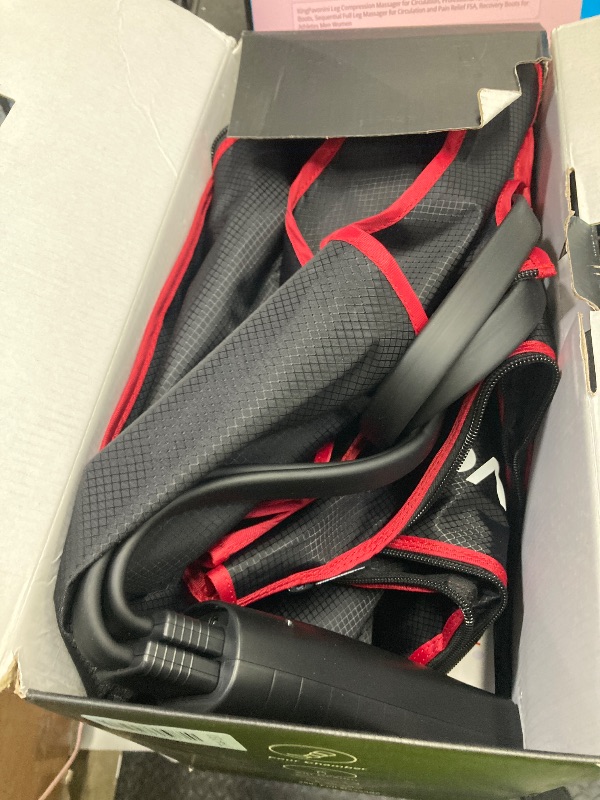 Photo 1 of *** missing the power cord***KingPavonini Leg Compression Massager for Circulation, Professional Air Compression Boots, Sequential Full Leg Massager for Circulation and Pain Relief FSA, Recovery Boots for Athletes Men Women*** missing the power cord***