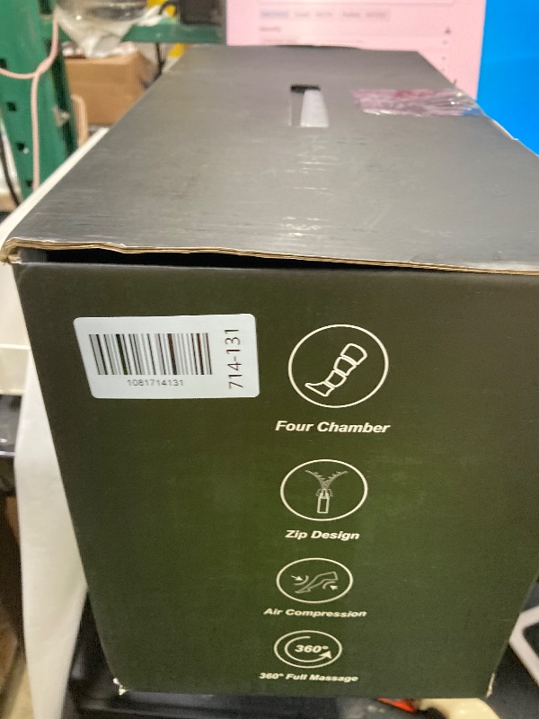 Photo 1 of *** missing the power cord***KingPavonini Leg Compression Massager for Circulation, Professional Air Compression Boots, Sequential Full Leg Massager for Circulation and Pain Relief FSA, Recovery Boots for Athletes Men Women*** missing the power cord***