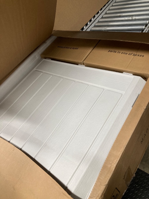 Photo 1 of ***MISSING PARTS-ONLY***YITAHOME Large Outdoor Horizontal Storage Shed, 47 cu ft Resin Tool Shed w/o Shelf, Outdoor Waterproof Storage with Floor for Trash Cans, Garden Tools, Lawn Mower, Lockable, 4.5x2.8x3.9 ft, Light Gray