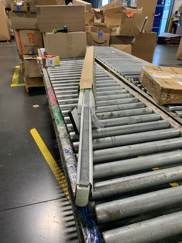 Photo 1 of ****MINOR DAMAGE**** Motorized Blinds with Remote,100% Blackout Smart Roller Shades,Rechargeable Smart Blinds?Solar Panel Included? Wireless Electric Cordless Shades with Cover Compatible with Alexa Grey 48 * 72
