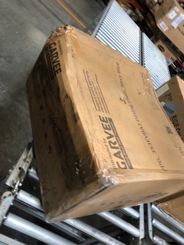 View 1 of ****** AS IS ALL SALES FINAL NO RETURNS ****** 9Outdoor Dining Chairs Set of 2, HDPE Patio Chairs 650LBS Capacity All-Weather Yard Armchair with Slatted Seat, 23.9" Wide Heavy Duty Modern Backyard Furniture for Garden, Poolside, Deck (Navy Blue)
THERE A