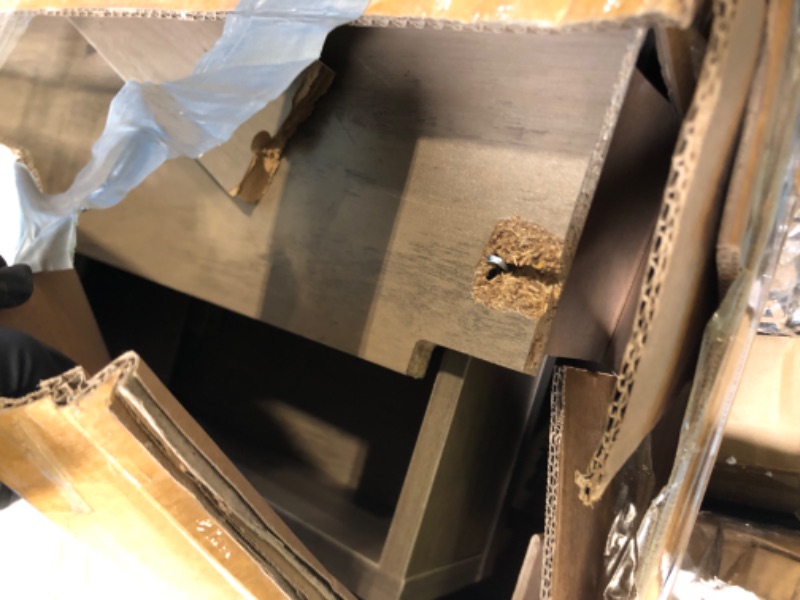 Photo 1 of ** sold as is no refund/return** see comments**
YITAHOME TV Stand for 75/80 Inch TV, Light Rustic Grey Entertainment Center 70 Inches Wide, Media Furniture TV Table with with Power Outlet, TV Consoles for Living Room, Curved Desktop