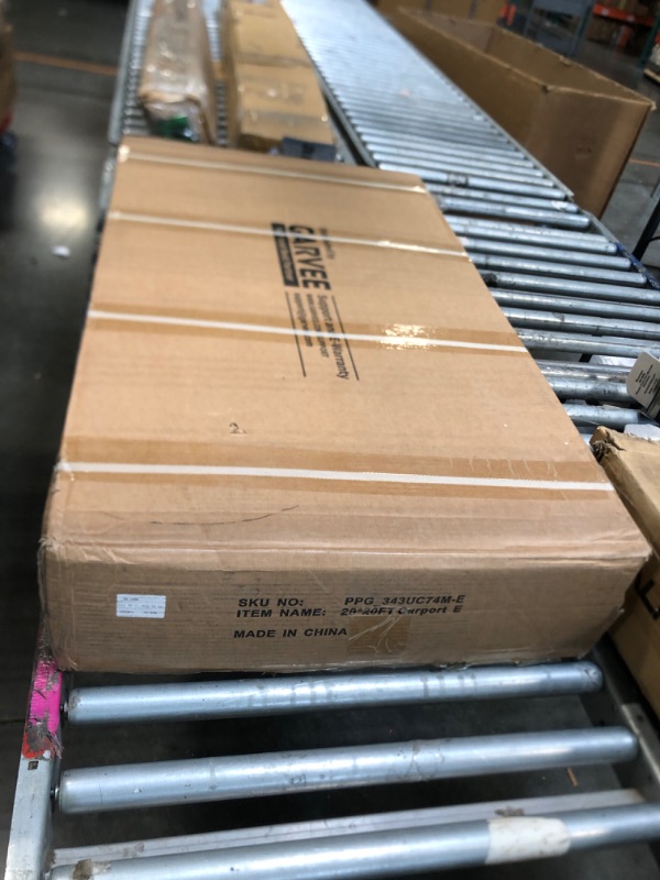 Photo 1 of ** sold as is no refund/ return**
Garvee 20x20 ft Metal Carport Kit, 120° Steep-Pitch Vertical Roof for Snow Shedding, 173" High-Clearance RV & Tractor Shelter, Heavy-Duty 2 Cars Car Port with Reinforced Frame