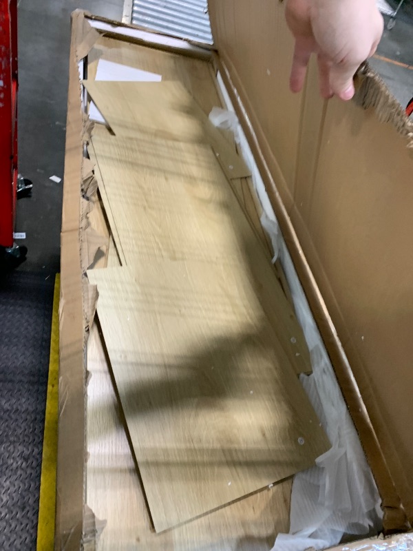 Photo 1 of ***No screws, no hardware, no legs, no handles*** GarveeHome Rattan 7 Drawer Dressers for Bedroom, Tall Dresser with Deep Drawers, Large Chest of Drawers for Closet with Wide Top, Long Wooden Dresser for Living Room, Hallway, Kids Room, Natural