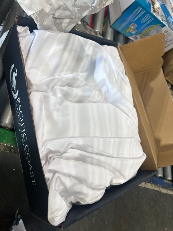 Photo 1 of **ONE PC**SIMILAR ITEMS**Pacific Coast Goose Feather and Down Pillows, with 100% Organic Cotton Fabric, Standard Size Set of 2, Gusseted Design for Sleeping, Hotel Collection, Firm Pillows for Side and Back Sleepers