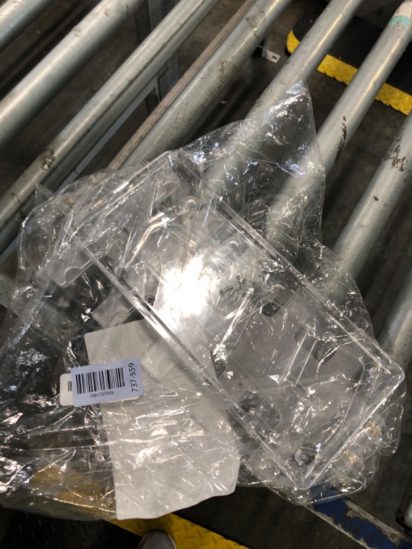 Photo 1 of ** missing screws*** Lamoutor 2 Row Sunglasses Rack Holder Glasses Display Stand Transparent