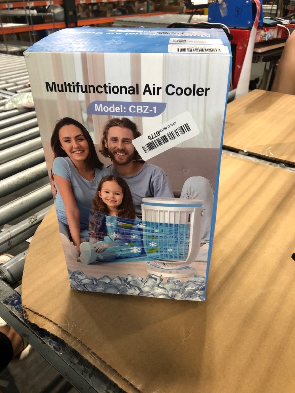 Photo 1 of ***Does not turn on **** Portable Air Conditioners,Personal Mini Air Conditioner Fan with 1200ml Water Tank,4 in 1 Evaporative Air Cooler Cooling Fan with 2 Modes,3 Speeds,7 Night Lights, Portable AC for Bedroom, Office, Desk