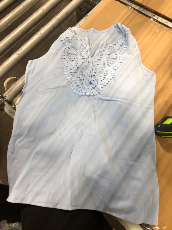 Photo 1 of ***SIMILAR IMAGEN*** Yousify Womens Tank Tops 2026 Summer V Neck Sleeveless Cotton Linen Shirts Loose Fit Lace Boho Blouse Clothes