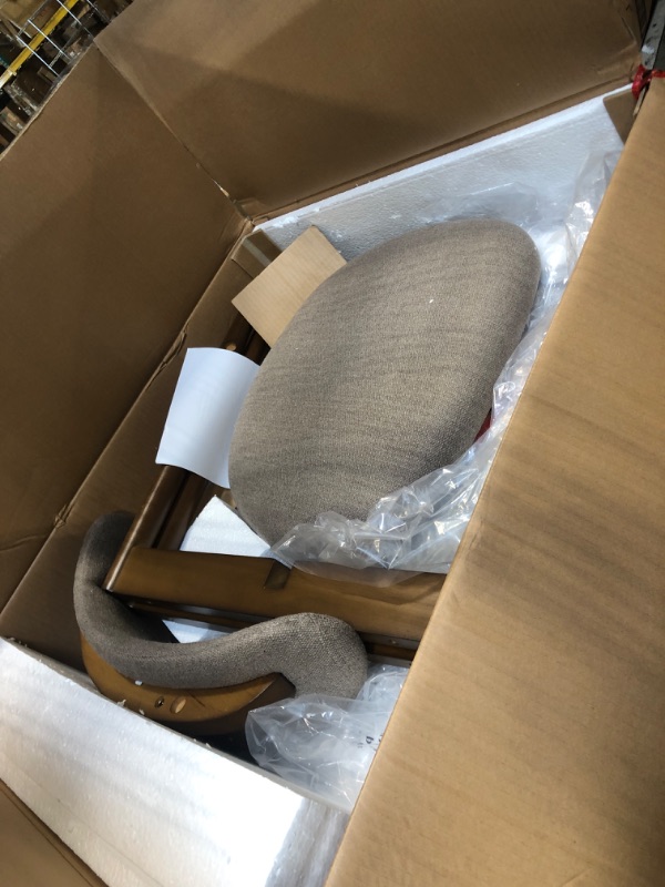 Photo 1 of ****** AS IS ALL SALES FINAL NO RETURNS ******COLAMY Upholstered Counter Bar Stools, Kitchen Island Stools with Back, Modern Counter Height Stools with Wood Legs for Kitchen Island Dining Room Bar, Camel