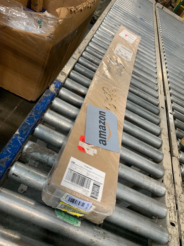Photo 1 of ***SFACTORY SEALED*** SMARTSTANDARD 8 FT Double Barn Door Hardware Kit, Sliding Door Track-Smoothly and Quietly -Includes Detailed Installation Fit 24" Wide Doorpanel (J Shape Hanger) Black