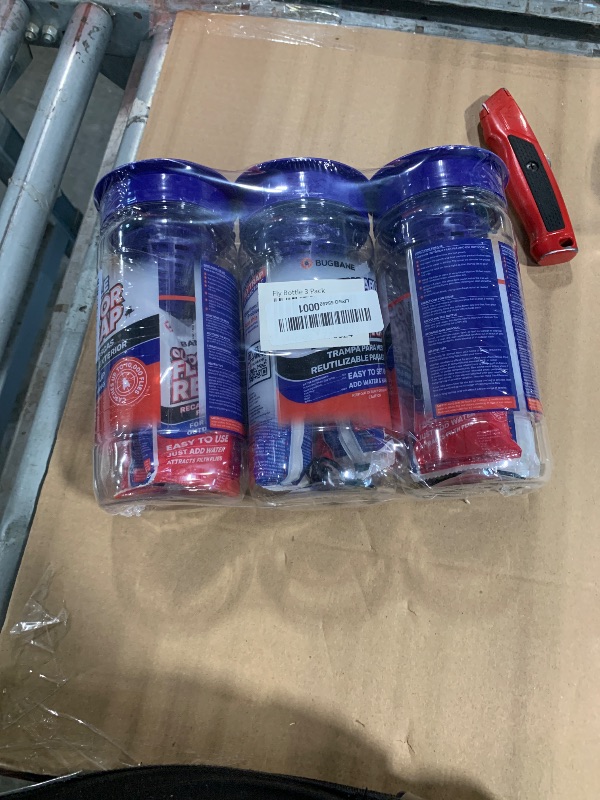 Photo 1 of *** FACTORY SEALED***3 Fly Traps Outdoor Fly Trap for Patio with 6 Non-Toxic Dissolvable Bait Refills. Reusable Hanging Bug Catcher Killer for All Filth Flies for Outside Bug Control Yard Ranch. Hanging Chains Included.