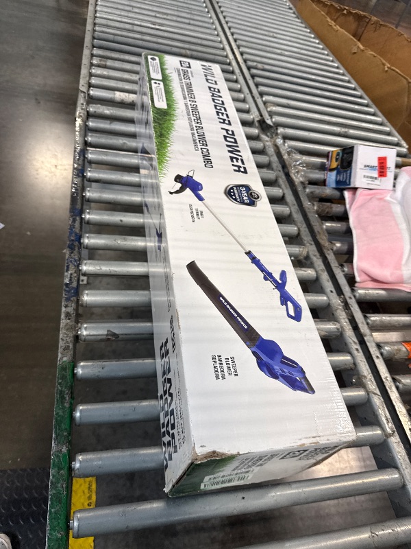 Photo 1 of ****** AS IS ALL SALES FINAL NO RETURNS *****Wild Badger Power 20V Weed Wacker & Leaf Blower, Electric with 2 * 2Ah Battery & Charger, String Trimmer, Lightweight, Adjustable Telescopic Shaft, Easy to Use