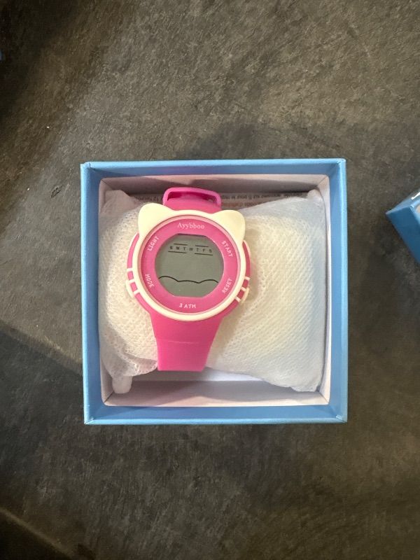 Photo 1 of *** NOT FUNCTIONAL *** ** SOLD FOR PARTS // FINAL SALE 07/12**Ayybboo Kids Digital Watches for Girls Boys, 7 Color Lights Waterproof Cute Wristwatches for Kids with Alarm Stopwatch, Great Present for Girls Boys Ages 5-13