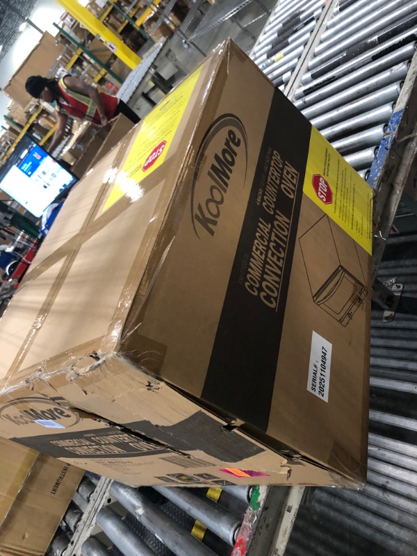 Photo 1 of ***FACTORY SEALED***
KoolMore 23 in. Commercial Countertop Convection Oven for Half-Size Pans with 4 Racks 1600W of Power in Stainless-Steel, ETL Listed for Safety and Sanitation (KM-CTCO-15)